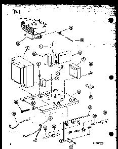 Transformer/magnetron Diagram and Parts List for RR-10A P74750-2M Amana Microwave