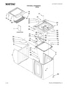 Part Location Diagram of W10313093 Whirlpool TECH SHEET