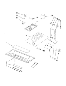 Interior And Ventilation Parts Diagram and Parts List for MMV1153WS0  Maytag Microwave