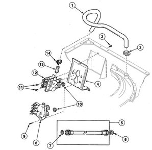 Part Location Diagram of 201402P Maytag Washer water inlet valve