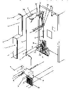 Cabinet Diagram and Parts List for TR21S4L-P1196104WL  Amana Refrigerator