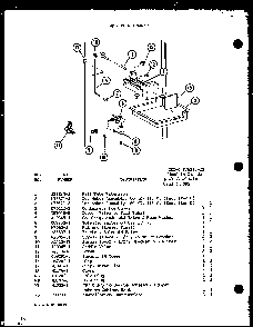 Add On Ice-maker Diagram and Parts List for TL18G-P76512-6W  Amana Refrigerator