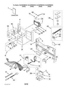 Part Location Diagram of WPW10198323 Whirlpool Bracket
