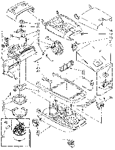 Base Assembly Diagram and Parts List for 1162041080  Kenmore Canister Vacuum