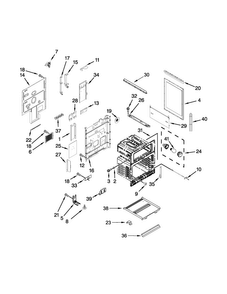 Part Location Diagram of W10832695 Whirlpool PANEL-SIDE