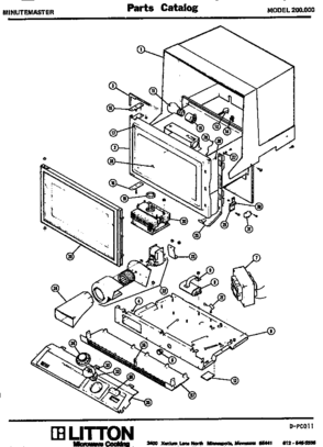 01 - Page 1 Diagram and Parts List for 200000  Maytag Microwave