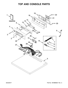Part Location Diagram of W10860796 Maytag Instructions, installation (card reader)