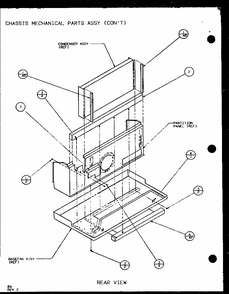 Chassis Mechanical Parts Assy (con^t) (pth15300er/p9812622r) (pth15400er/p9872122r) Diagram and Parts List for PTH12300ER P9812615R Amana Air Conditioner