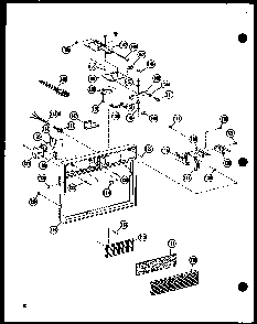 Door Filter And Lock Diagram and Parts List for RC10B-DD P72650-2M Amana Microwave