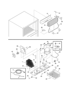 System Diagram and Parts List for BRT18S6GW1  Crosley Refrigerator