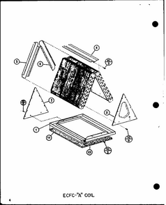 Section 3 Diagram and Parts List for ARCF42U01B P9917917C Amana Air Conditioner