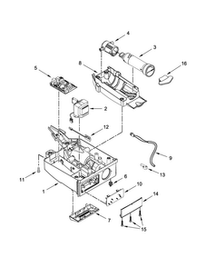 Control Panel Parts Diagram and Parts List for JIM158XYCX0  Jenn-Air Ice Maker