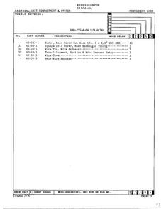 Unit Compartmane An System Page 3 Diagram and Parts List for 21504-0A  Admiral Refrigerator