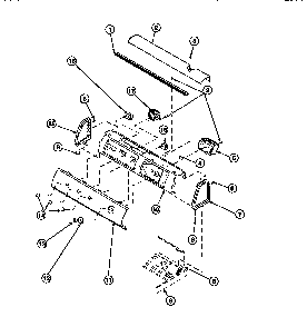 Graphic Panel, Control Mounting Plate And Controls Diagram and Parts List for CW8202W2-PCW8202W2B  Crosley Washer
