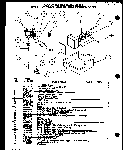 Add-on Ice Maker Assembly Diagram and Parts List for BR20QBW-P1125509WW  Amana Refrigerator