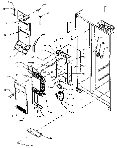 Evaporator Diagram and Parts List for SXDE27N-P1162203W  Amana Refrigerator