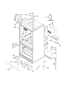 Part Location Diagram of W10811273 Whirlpool Tech sheet (english)