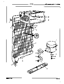 Unit Compartment & System Diagram and Parts List for RC12H E8S00 Maytag Refrigerator