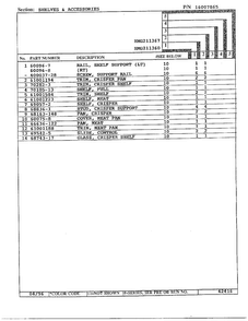 Shelves/accessories Page 2 Diagram and Parts List for HMG211360  Admiral Refrigerator