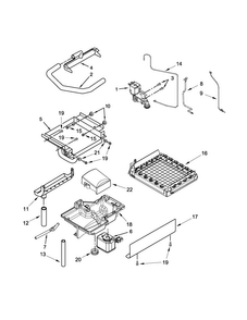 Evaporator, Grid, And Water Parts Diagram and Parts List for MIM1554ZRS0  Maytag Ice Maker