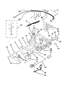 Control Panel And Separator Parts Diagram and Parts List for MLE24PDAZW2  Maytag Dryer