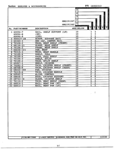 Shelves And Accessories Page 2 Diagram and Parts List for 191347  Admiral Refrigerator