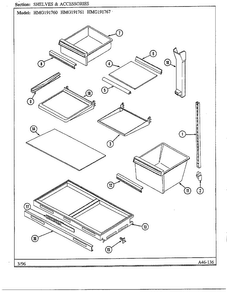 Part Location Diagram of 61001715 Whirlpool NLASHELF, SPILL PROOF