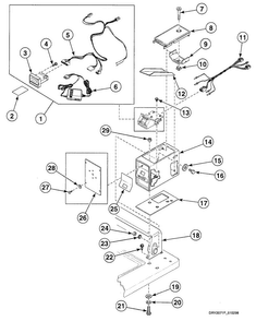 Card Reader Diagram and Parts List for SDE607QF  Speed Queen Dryer