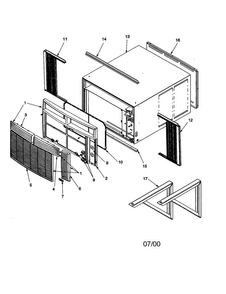 Part Location Diagram of RAC-RP-103 Whirlpool DISCONTINUED