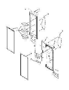 Refrigerator Door Parts Diagram and Parts List for 59673003511  Kenmore Refrigerator