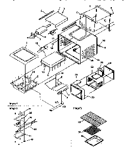 Cavity Diagram and Parts List for ARG7200W-P1143329NW  Amana Range