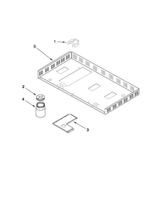 Burner Box Assembly Diagram and Parts List for JGD8348CDP17  Jenn-Air Cooktop