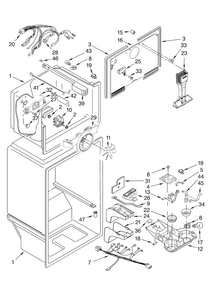 Liner Parts Diagram and Parts List for MTB1954EEW01  Maytag Refrigerator