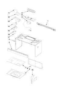 Part Location Diagram of WPW10499304 Whirlpool Control, Electric