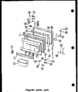 Section 7 Diagram and Parts List for ESRC316B-L-P73500-1WL  Amana Refrigerator