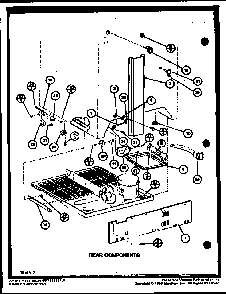 Section 1 Diagram and Parts List for BX20M-P7812520W  Amana Refrigerator