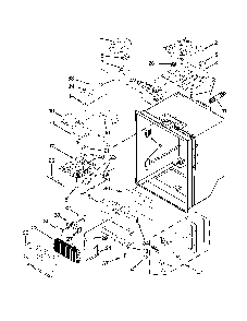 Refrigerator liner parts Diagram and Parts List for 59672383412  Amana Refrigerator