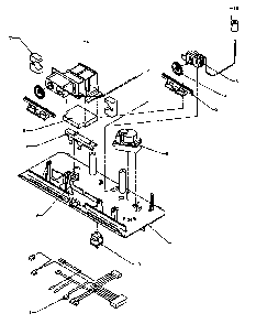 Control Panel Assembly Diagram and Parts List for TK21R3L-P1189001WL  Amana Refrigerator