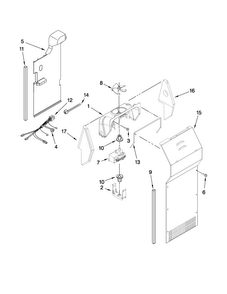Air Flow Parts Diagram and Parts List for CS25CFXTQ02  Crosley Refrigerator