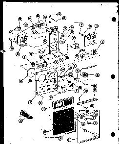 Section 1 Diagram and Parts List for RCC-6-P85318-1S  Amana Microwave