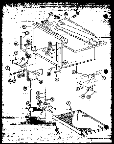 Antenna Assembly Diagram and Parts List for RRL-10XA P75594-5M Amana Microwave