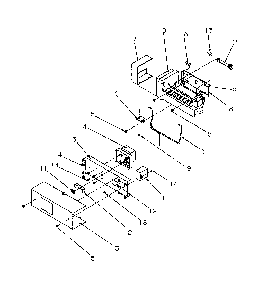 Ice Maker Diagram and Parts List for SSD21SL-P1193901WL  Amana Refrigerator