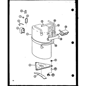 Diagram 4 Diagram and Parts List for PTH15300B P9913620R Amana Air Conditioner