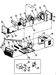 Cabinet Parts Diagram and Parts List for ACD155E  Amana Air Conditioner