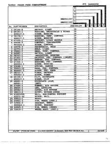 Fresh Food Compartment Page 2 Diagram and Parts List for 501340  Admiral Refrigerator