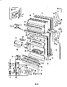 Doors Diagram and Parts List for RB17EA-2AF 5C46B Magic Chef Refrigerator