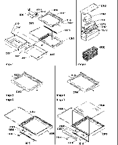 Deli, Shelves, Crisper Assemblies And Accessories Diagram and Parts List for SR520SW-P1183002WW  Amana Refrigerator