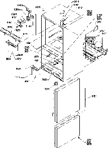 Controls & Light Covers Diagram and Parts List for BX21TW-P1196512WW  Amana Refrigerator