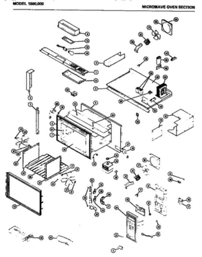 05 - Page 1 Diagram and Parts List for 1890000  Litton Range