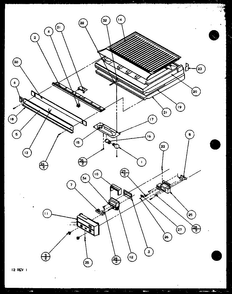 Control Diagram and Parts List for TM16QB1L-P1111204WL  Amana Refrigerator